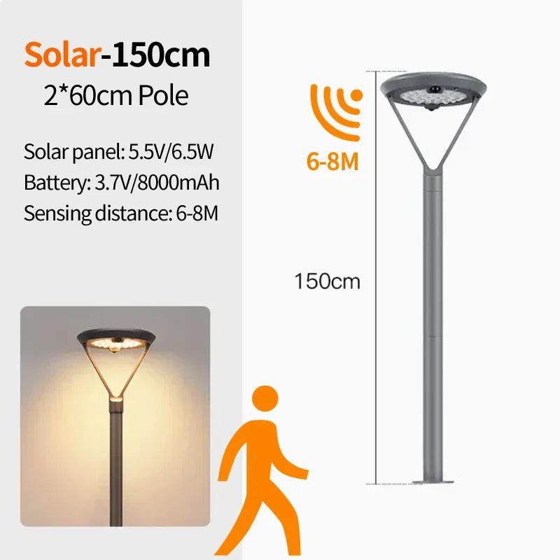 Lumière de Cour Solaire Extérieure