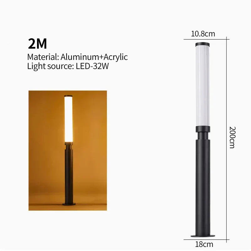 Lampe sur pied étanche en bois