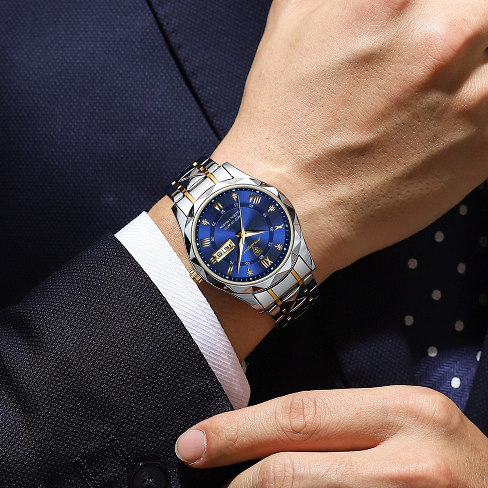 Stilvolle Herrenarmbanduhr aus Edelstahl - Lumistel