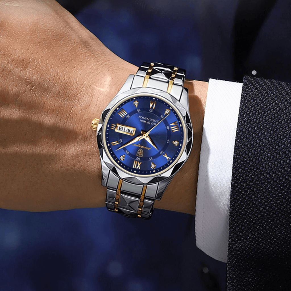 Stilvolle Herrenarmbanduhr aus Edelstahl - Lumistel
