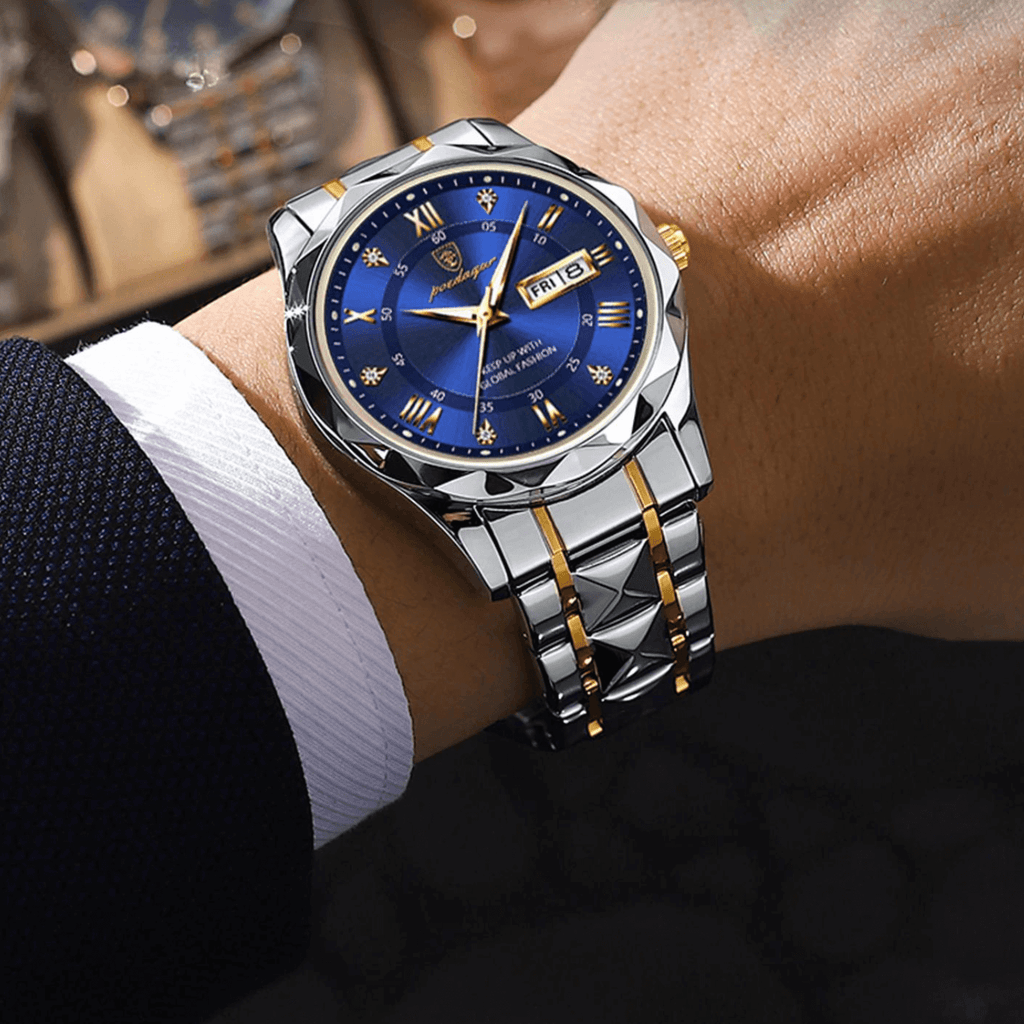 Stilvolle Herrenarmbanduhr aus Edelstahl - Lumistel