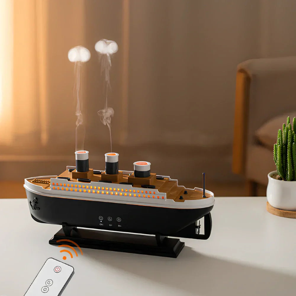 Humidificateur de Bateau Ocean Mist – Brume Fraîche Ultrasonique & Aromathérapie