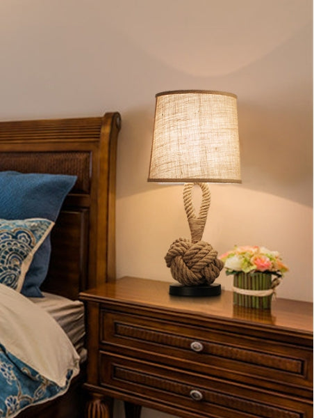 Vintage Twine Desk Lamp