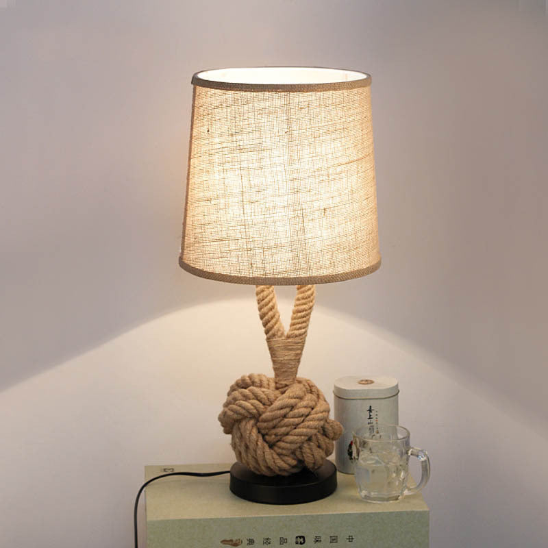 Vintage Twine Desk Lamp