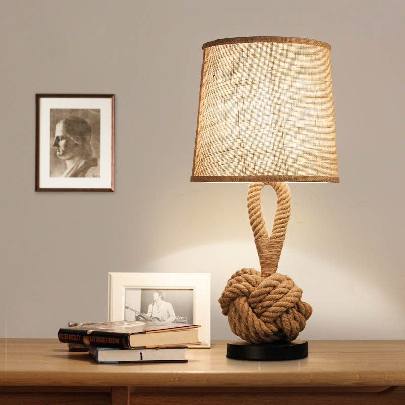 Vintage Twine Desk Lamp
