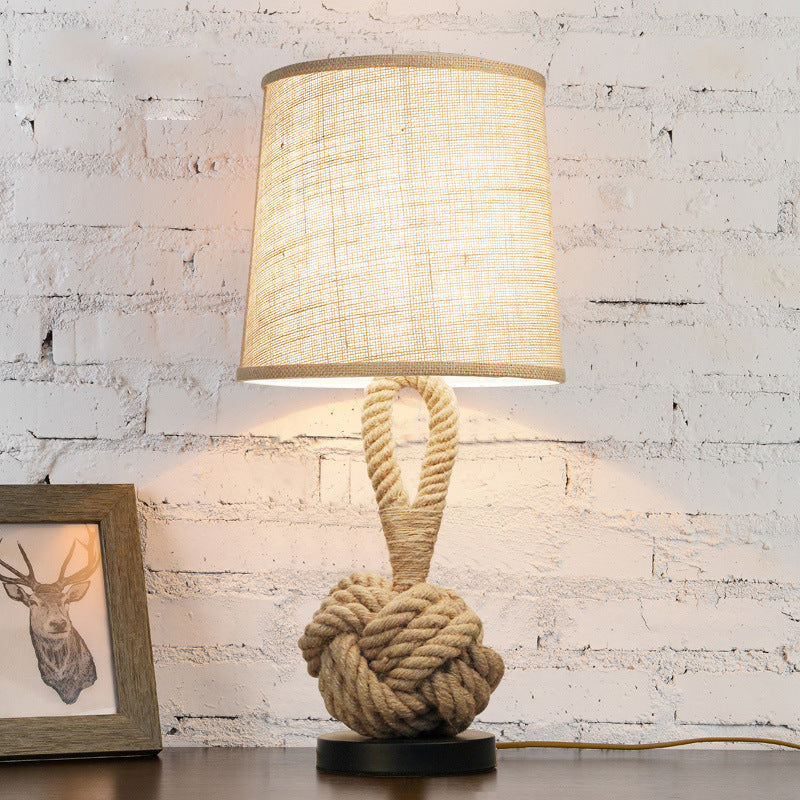 Vintage Twine Desk Lamp
