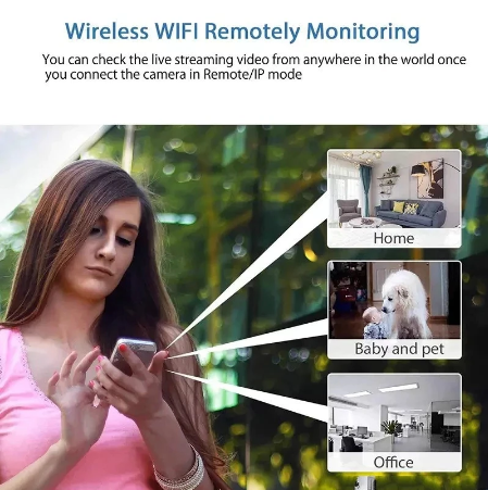 Wodoodporna mini kamera HD z noktowizorem i szerokokątnym obiektywem IP WiFi 1080P HD 160° szeroki kąt