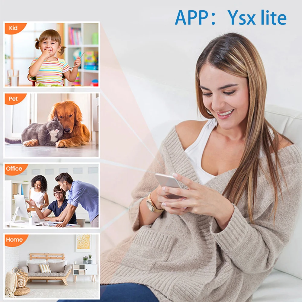 Vesitiivis HD Mini -kamera yökuvauksella ja laajakulmaobjektiivilla IP WiFi 1080P HD 160° laajakulma