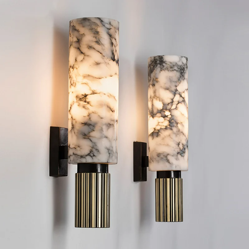 Marmor Wandlampe