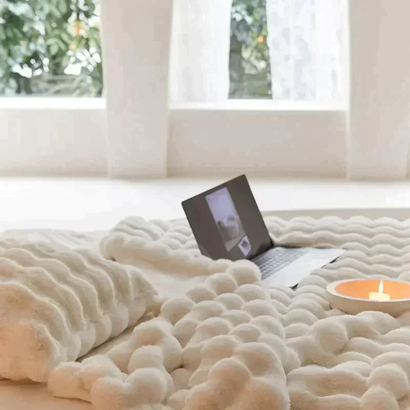 Cuddleblanket - Varm plyschullfilt