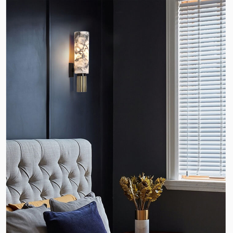 Marmor Wandlampe