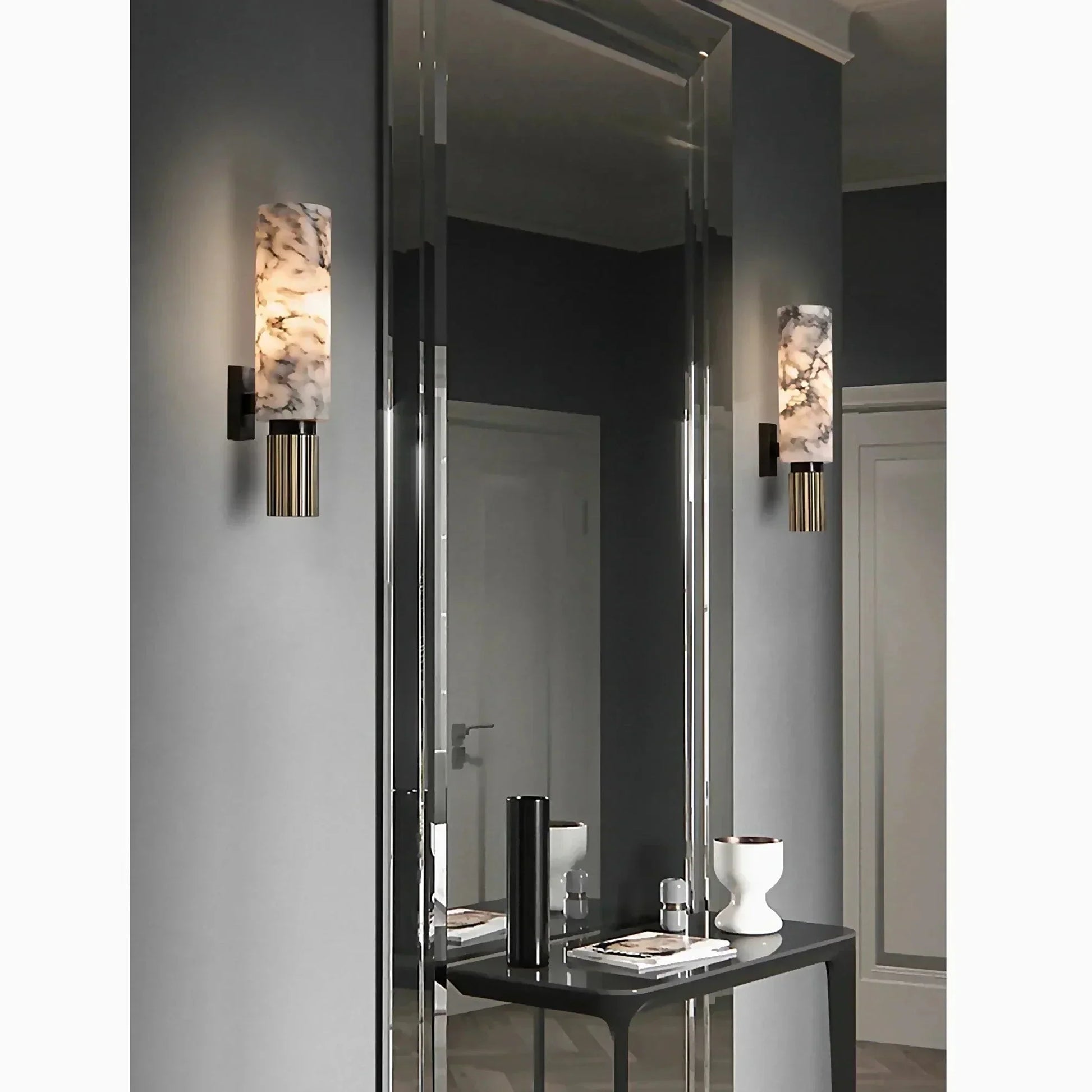 Marmor Wandlampe