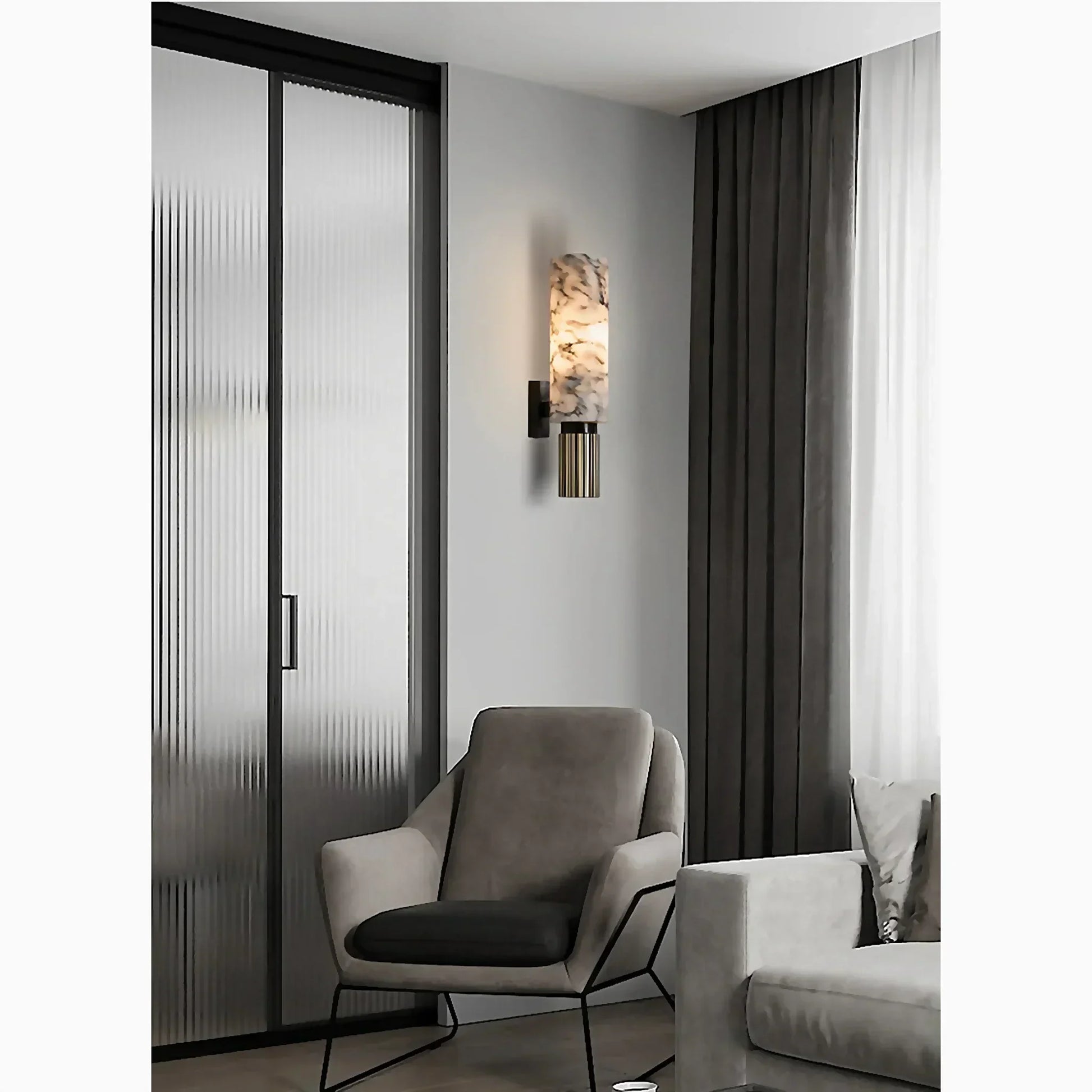 Marmor Wandlampe