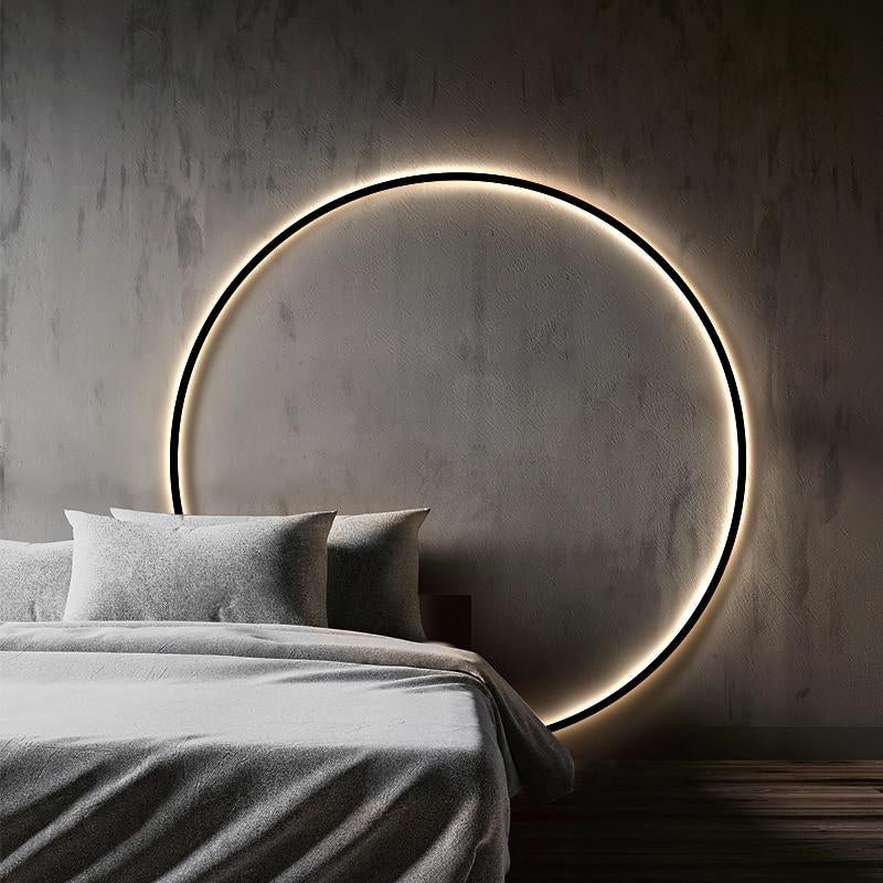 Moderne minimalistische runde Wandleuchte
