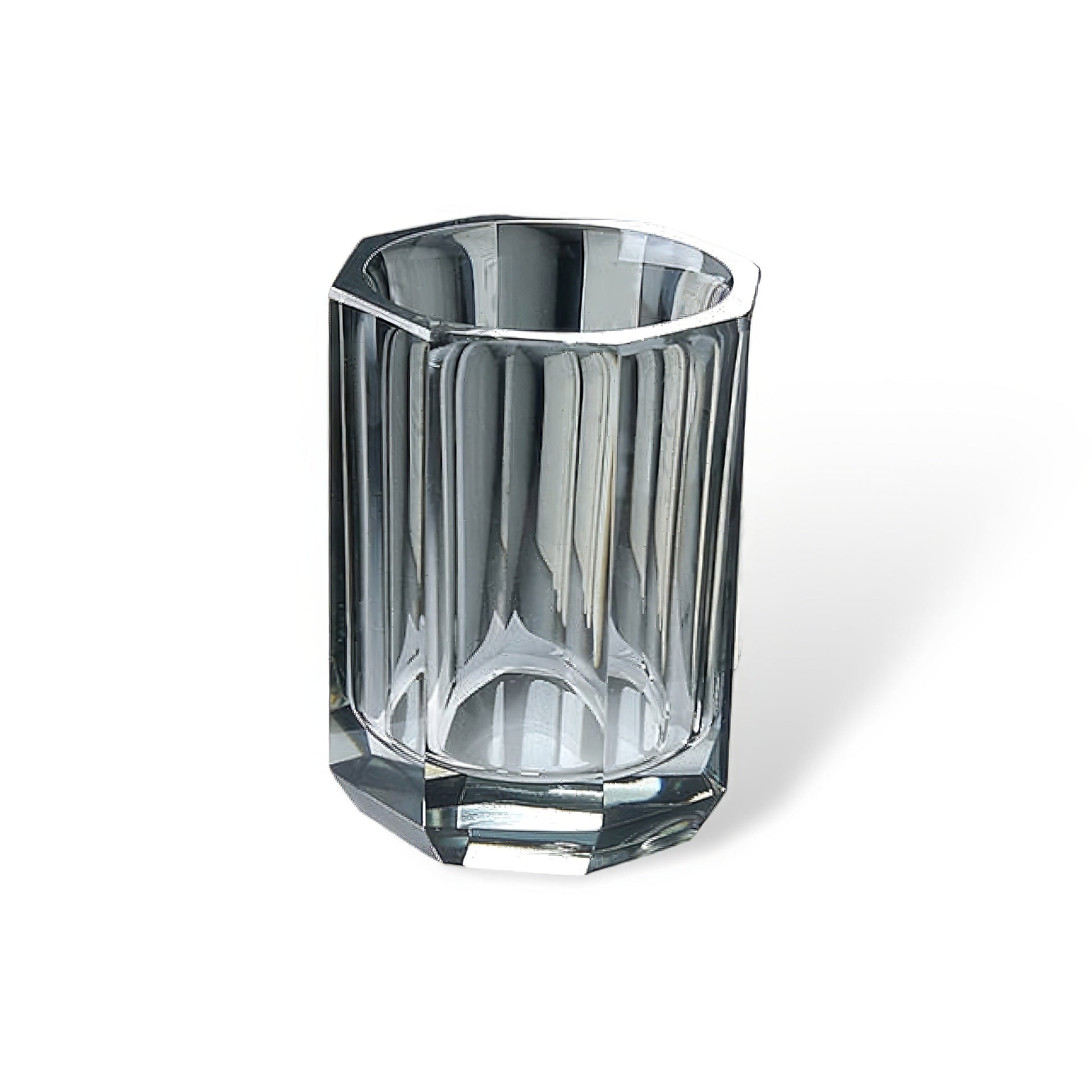 Collection d'accessoires de salle de bain en cristal