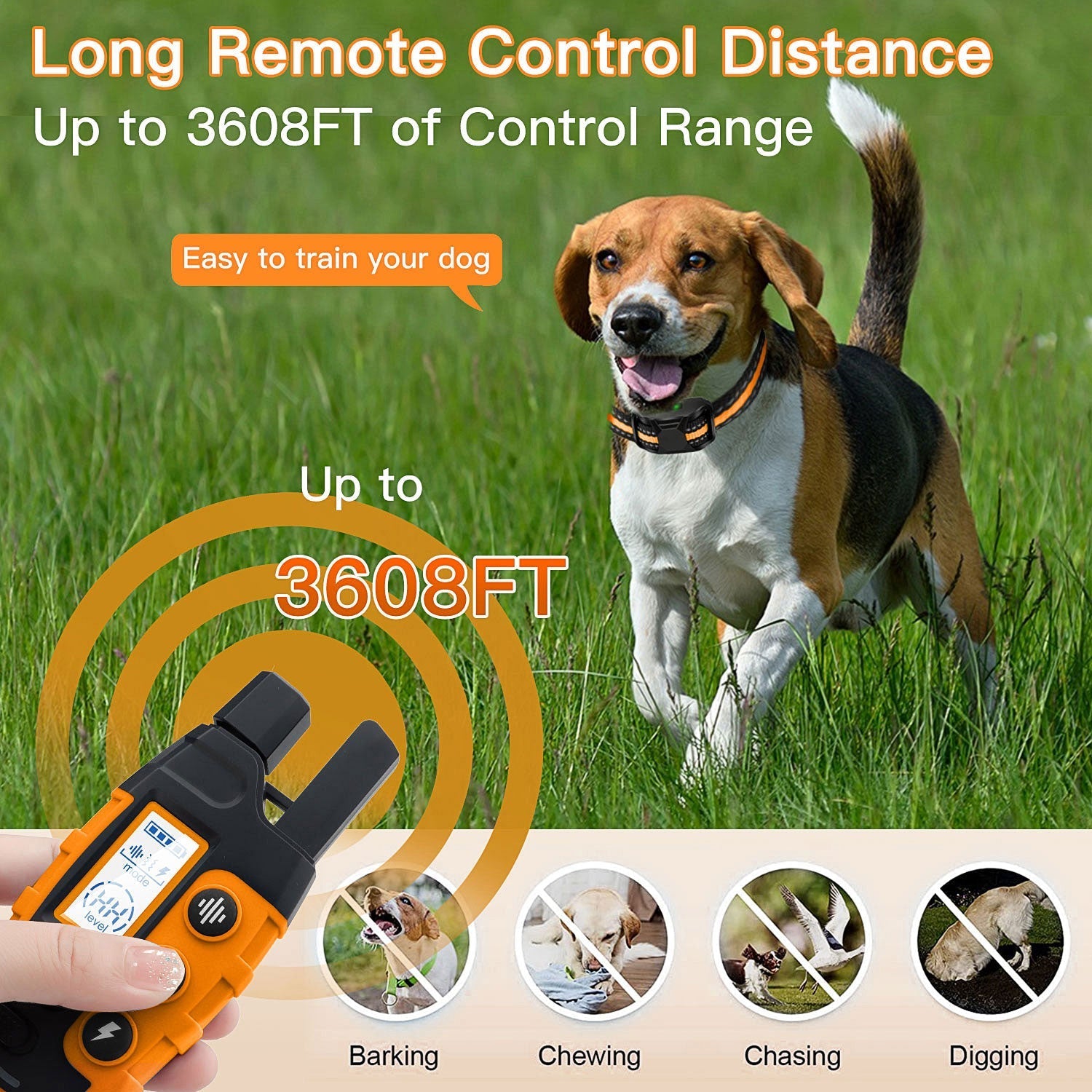 3300Ft Elektronisches Hundetrainingshalsband