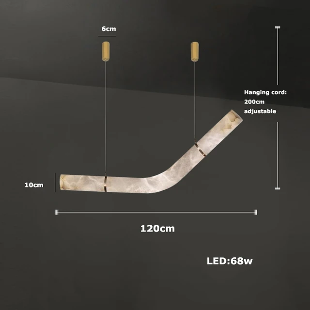مصباح سقف من الرخام جاكسون