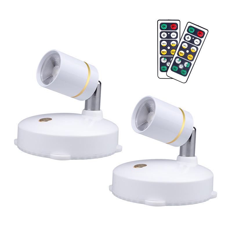 InstaBright Stick-On LED Spotlight – Wireless, Adjustable & Remote-Controlled