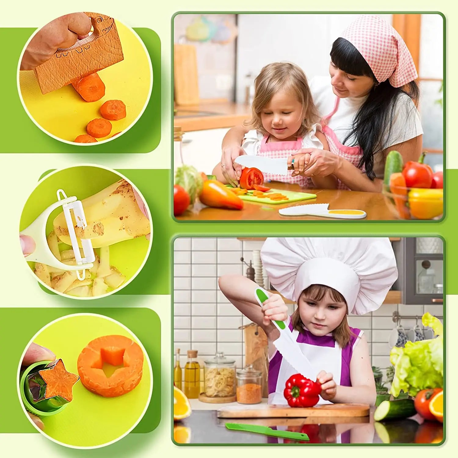 Ensemble Junior Chef™ - Découpe sécurisée - Ensemble de cuisine pour enfants