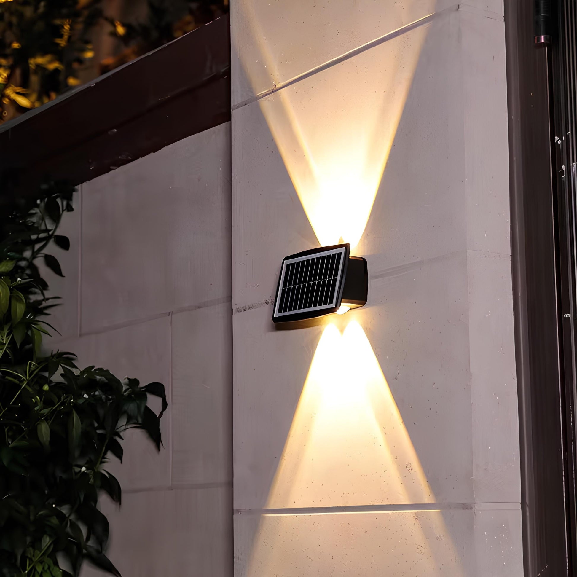 Applique murale solaire pour allées extérieures – Lanterne LED économe en énergie