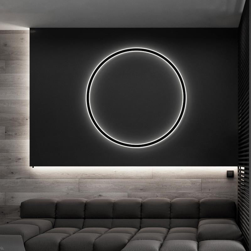 Moderne minimalistische runde Wandleuchte