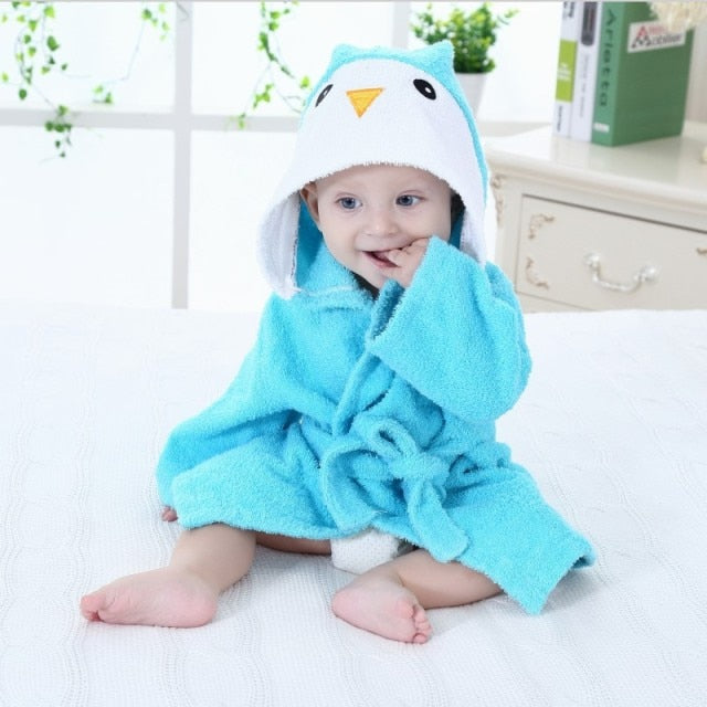Animal lovers bathrobes | Cuddly hood made of soft cotton for toddlers