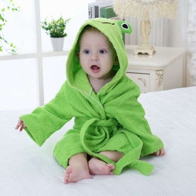 Animal lovers bathrobes | Cuddly hood made of soft cotton for toddlers