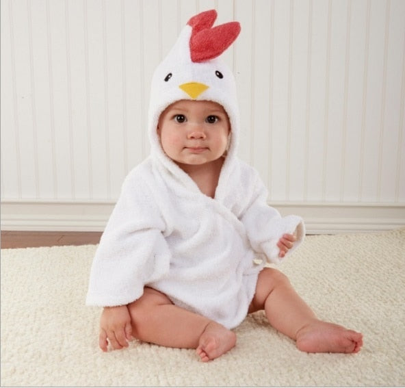 Animal lovers bathrobes | Cuddly hood made of soft cotton for toddlers
