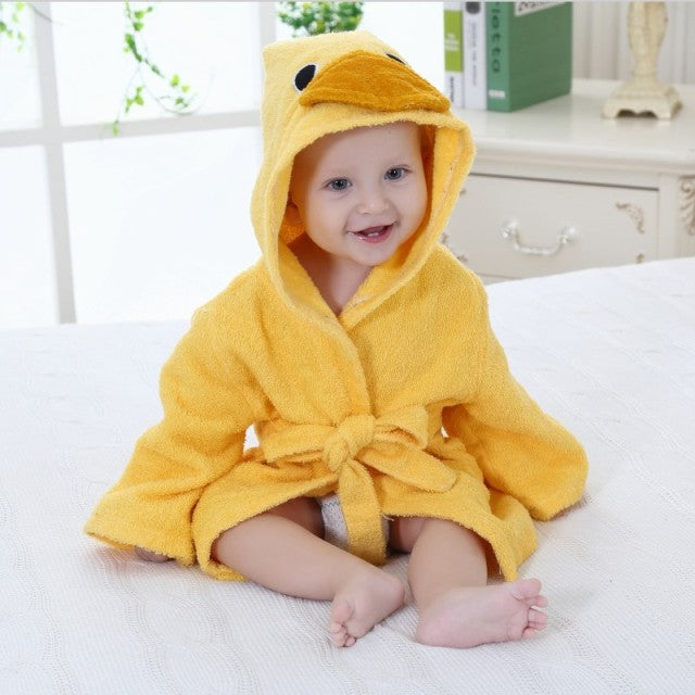 Animal lovers bathrobes | Cuddly hood made of soft cotton for toddlers