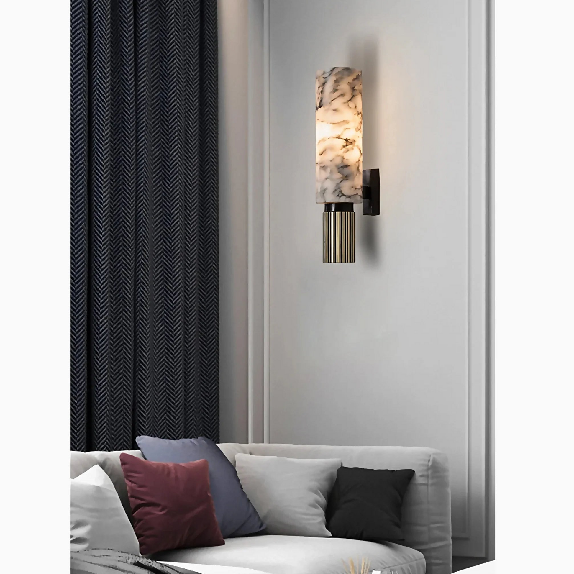 Marmor Wandlampe
