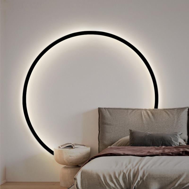 Moderne minimalistische runde Wandleuchte