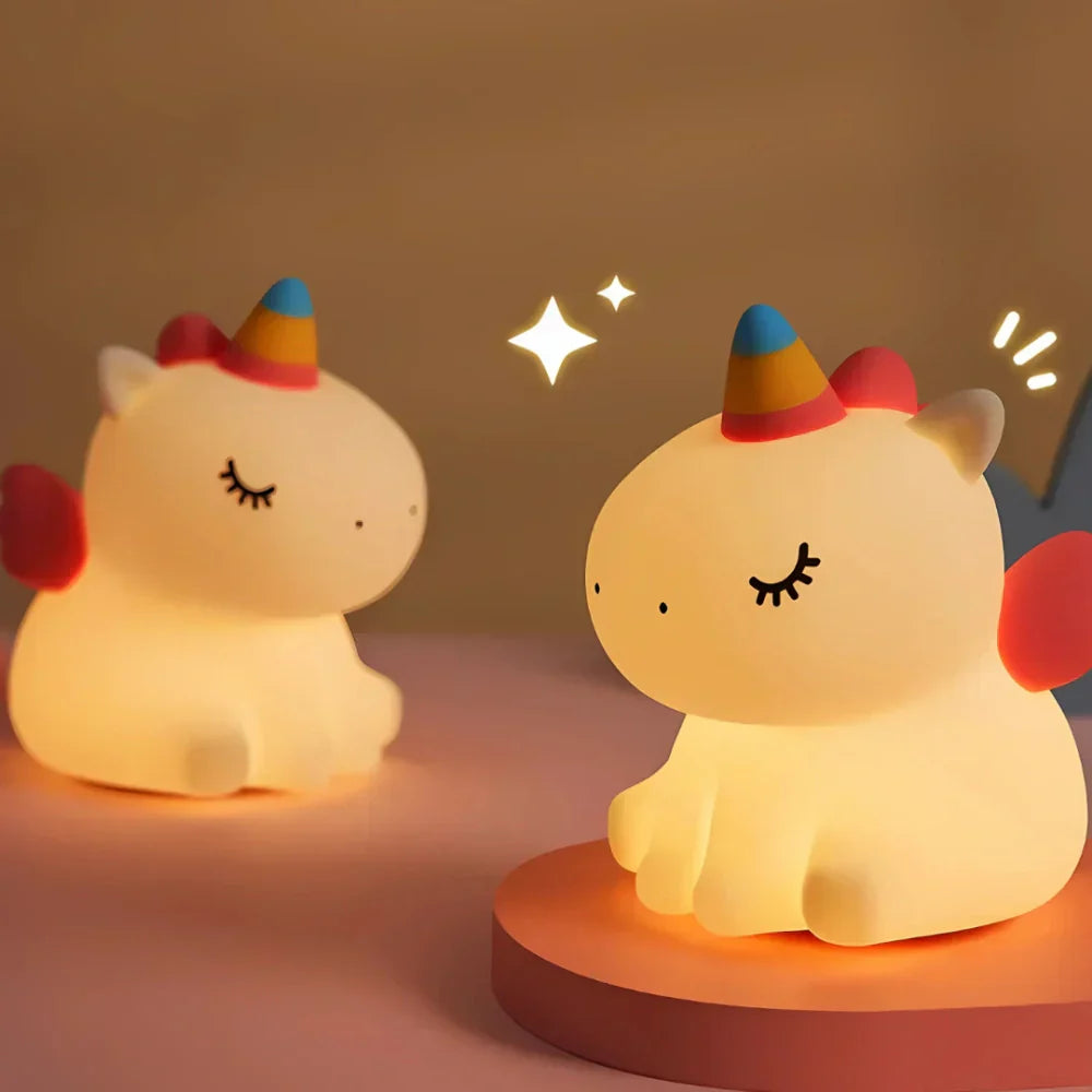 Veilleuse GlowBuddy Squishy – Lampe de nuit LED adorable