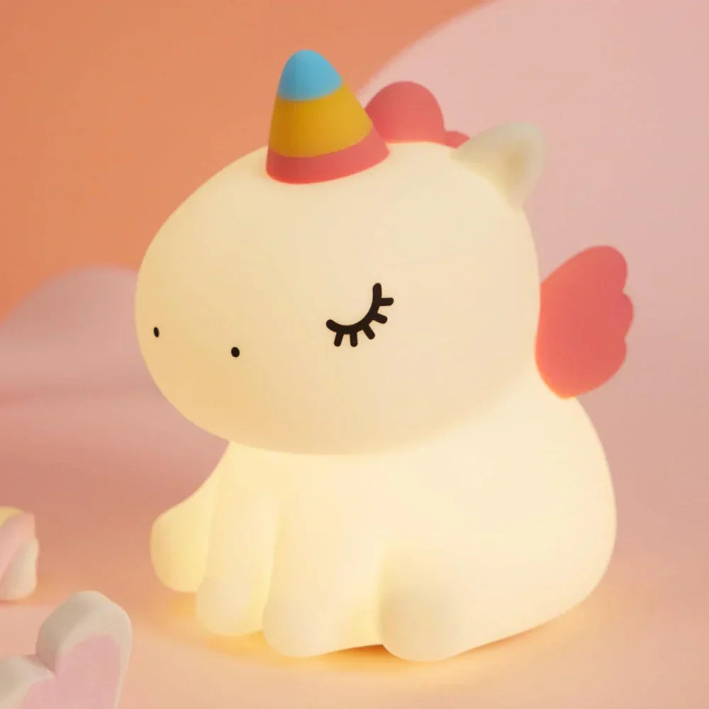Veilleuse GlowBuddy Squishy – Lampe de nuit LED adorable